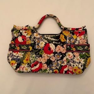 Vera Bradley Poppy Fields Tote Bag Handbag Edelweiss inspired floral
